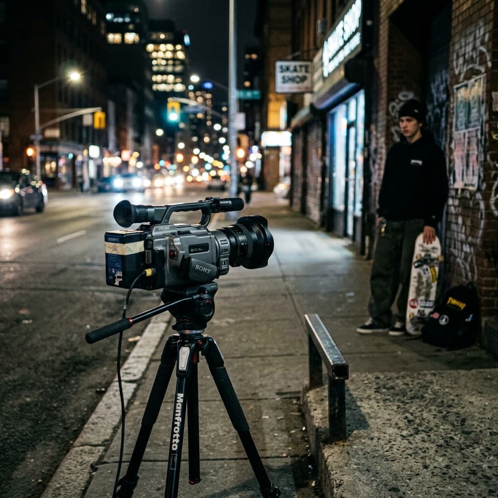 Filmer recording a session