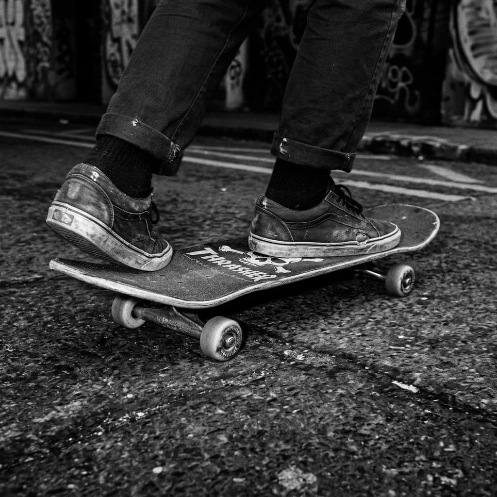 Skater doing a trick